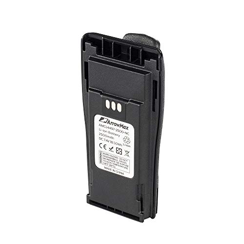Arrowmax 10 Pack 10PS-AMCL4497-2500-D High Capicity Liion Battery for Motorola CP200 MOTOTRBO CP200D EP450 as NNTN4497