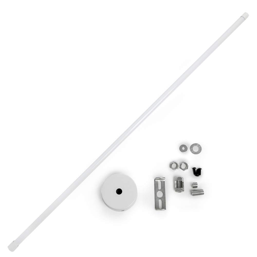 Greenice Barra Suspensión Extensible Carril Focos LED 75 ► 150Cm - Blanco