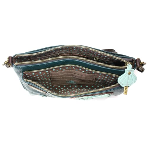 Image of CHALA RFID Protected Vegan Leather Deluxe Crossbody Bag with Adjustable Straps