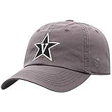 Top of the World Vanderbilt Commodores Men's Adjustable Relaxed Fit Charcoal Icon hat, Adjustable