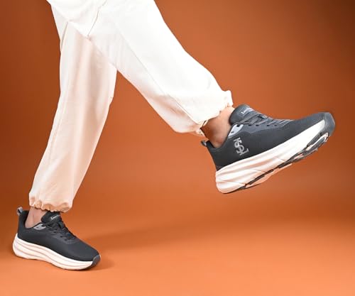 Image of LOUIS STITCH Men's Lightweight Athleisure Sport Shoes | Ultra Cushioned Sole | Casual Lace-Up Sneaker and Athleisure Wear | Perfect for Casual, Gym & Travel Wear | LS-AT-FS02