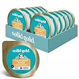 Solid Gold Wet Dog Food for Small Dogs - Grain Free Small Dog Food Wet Recipe w/Chicken, Superfoods & Vitamins for Gut Health & Immune Support - for Puppies, Adult & Senior Breeds - 12ct 3.5oz Cups