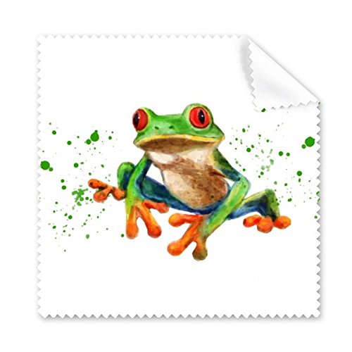 Nettoyeur écran téléphone avec motif grenouille verte tissu lunettes