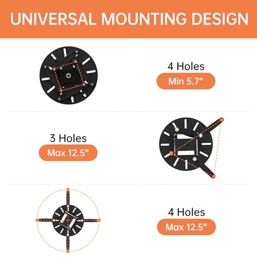 JOY worker Universal Projector Ceiling Mount Wall Bracket Holder Fits Flat or Sloped Ceiling Height Adjustable with Extendable Arms for Home and Office Projector