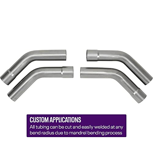 Speedway Motors Universal Mild Steel Mandrel Bend Kit, 3 Inch Pipe Bends, 16-Piece Complete Tubing Bend Kit To Design Your Own System, Slip-Fit Tubes For Easy Installation #TOP2