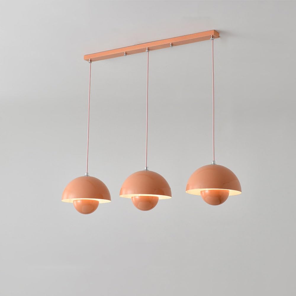 Luminaire suspendu réglable rose lampe demi-cercle moderne salon cuisine