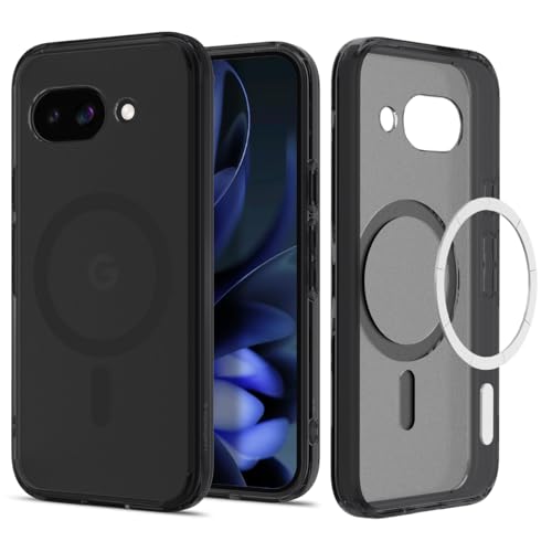 Image of Spigen Ultra Hybrid MagFit for Google Pixel 9a Case, Pixel 9a Back Cover (2025) - TPU+Poly Carbonate｜Frost Black