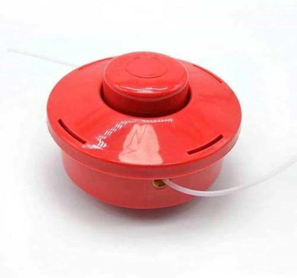 PVC Tap & Go Trimmer Head (Red & Black) | Universal Bump Feed Replacement for Brush Cutter, Grass Trimmer & Lawn Mower | Heavy Duty Garden Tool Attachment-image-48