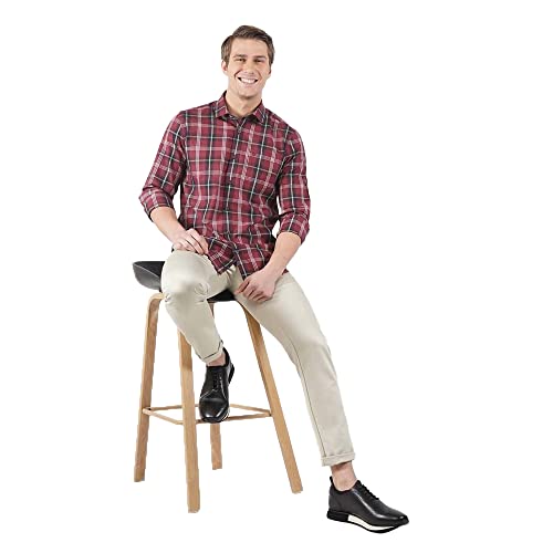 Image of blackberrys Solid Polyester Cotton Slim Fit Mens Work Wear Trousers