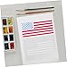 Angoily 4pcs American Element Design Stencil for Wall Art USA Flag Heart Flag and Continental Map Patterns Easy to Use Painting Tool for Home Decor