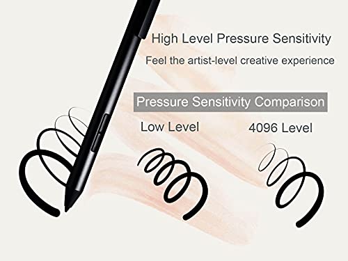 Image of LAZARITE M Pen Black, Active Stylus for Microsoft Surface, Lenovo Yoga 7i /9i, Flex 5, Hp Envy x360 /Pavilion x360 /Spectre x360, 4096 Pressure Sensitivity, Palm Rejection, Tilt Support