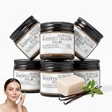 Bálsamo hidratante con sebo de vacuno batido para cara y cuerpo, 100% sebo de ganado de pasto, crema nutritiva para la cara, bálsamo hidratante antiedad (6 unidades)