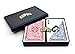 Copag Legacy Design 100% Plastic Playing Cards, Bridge Size Regular Index Red/Blue