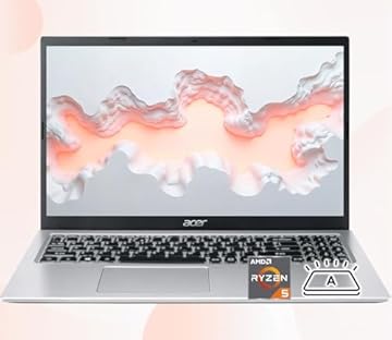 Aspire 3 Premium Laptop with Backlit Keyboard | AMD Ryzen 5 7530U CPU | 15.6 FHD IPS Display | 16GB RAM | 256GB PCIe SSD | Type-C | Wi-Fi 6 | Sleek & Portable | Windows 11 Pro