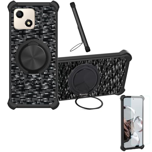 �Ή� Honor Play 30m �P�[�X Phone Case [1�� 9H+�d�x���� �K���X�t�B����][360°��]���X�^���h�A�}�O�l�b�g��]CX-11-HEI