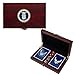 Military Gift Shop US Air Force Playing Cards & Dice in Keepsake Box - USAF Rank Insignia Cards - Air Force Gifts | Disabled Vet Owned Business | Air Force Card Set