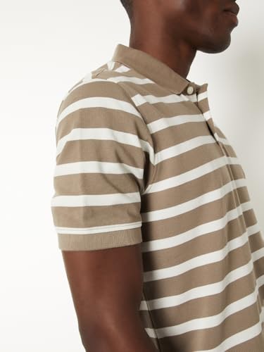 Image of Max Men's Half Sleeves Regular Fit Striped Polo T-Shirt