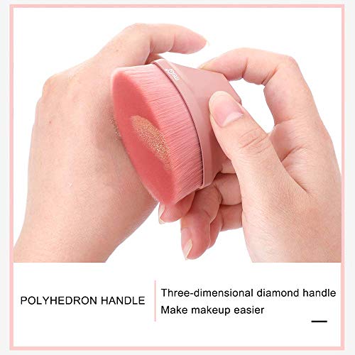 Foundation Brush Makeup Brush With Case, Pink #TOP2