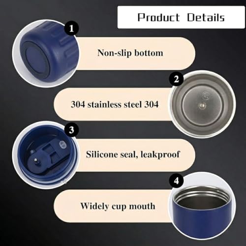 Image of Giftana Mr and Mrs Coffee Tumbler Set of 2, Premium Travel Mug Gift Set, 420ml Blue & White Tumblers for Couples, Newlyweds, Husband & Wife, Bridal Shower, Wedding, Anniversary and Engagement Gifts