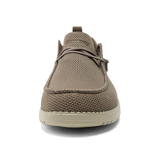 Image of Mens Wide Shoes Casual Slip On Shoes for Men - Men Loafers Wide Comfortable Boat Shoes with Arch Support