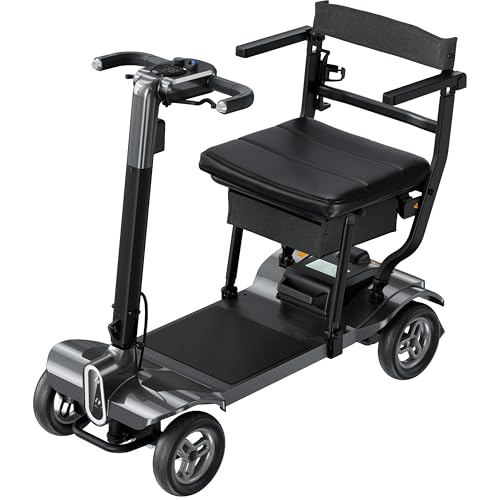 Image of 4 Wheel Heavy Duty Mobility Scooter 400 lb Capacity, Black