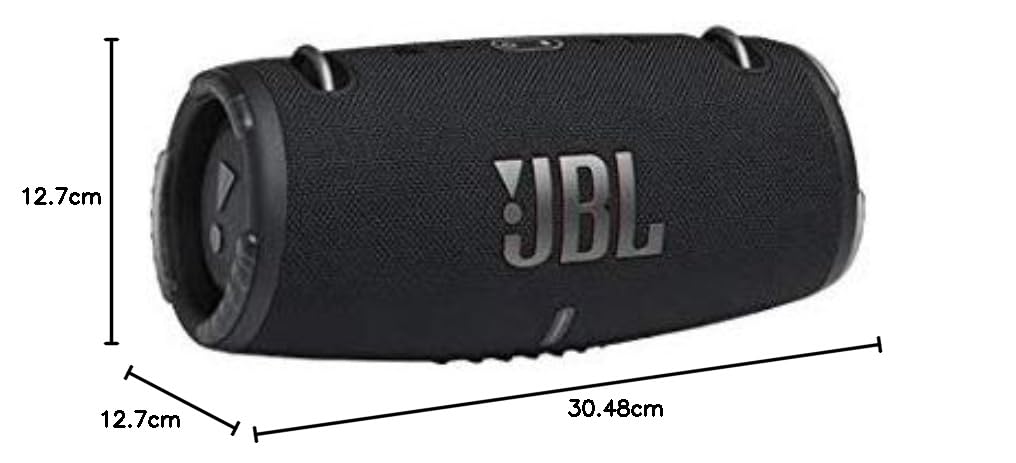 JBL Xtreme 3 - Portable Bluetooth Speaker (Black) (Renewed