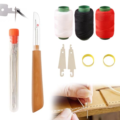 Immagine prodotto: Kit Cucito, Set di 37 Strumenti da Cucito, 2025 Nuovo Set Portatile Fai da te Fatto a Mano, Kit da Cucito per Principianti, Professionali, Infila Ago e Aghi da Cucito a Mano (1 SET)
