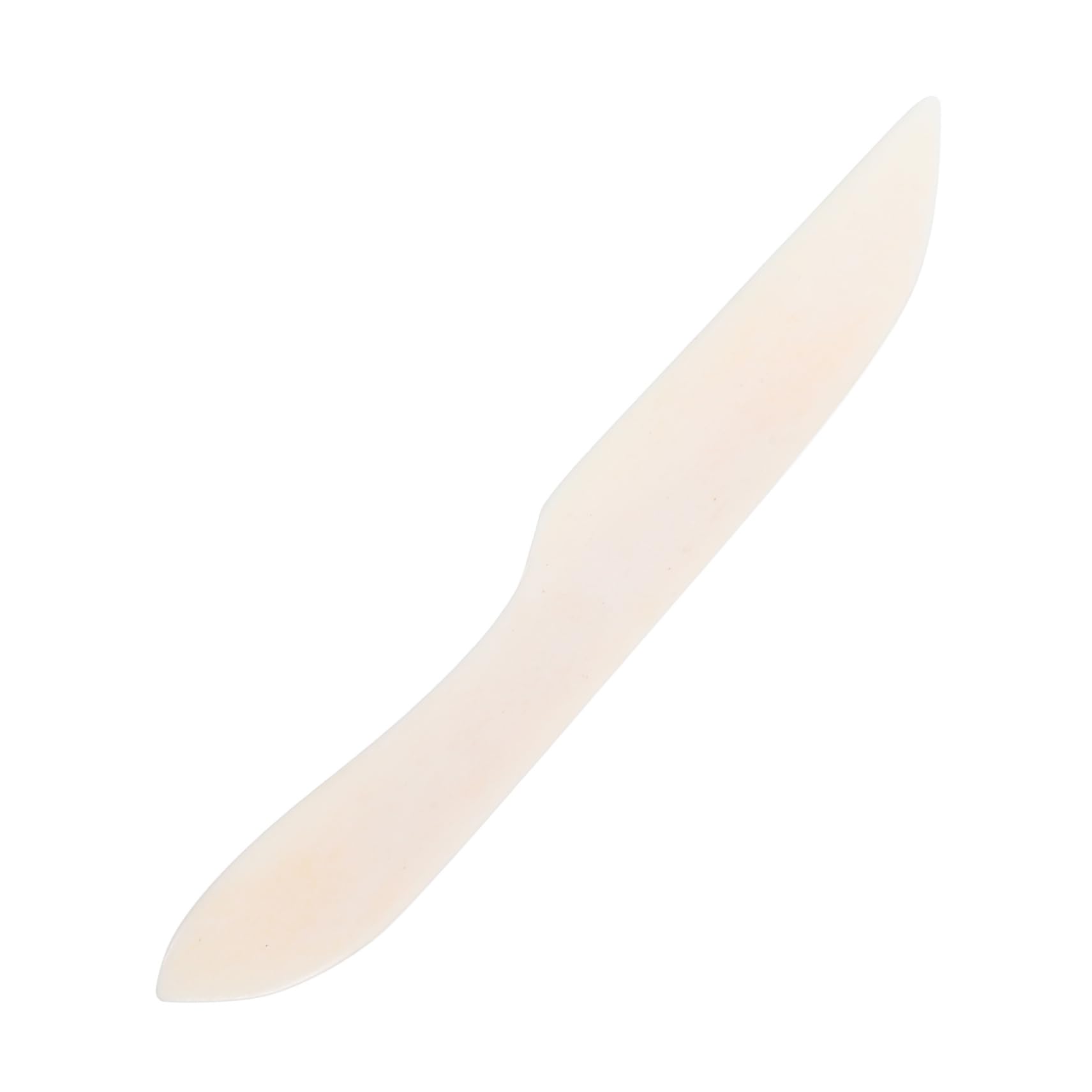 Unomor Ox Bone Paper Creaser Knife for Card Making Craft Tool Leather Shaping Precision Folder