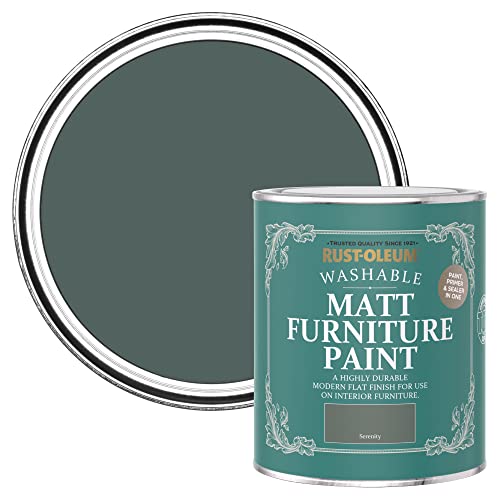 Rust-Oleum Green Furniture & Skirting Board Paint in Matt Finish - Serenity 750ml