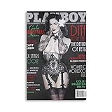 Birthday Gifts for Men The Year of Playboy Magazine Playboy Vintage Magazine Sexy Cover Girls Retro Posters December 2002 Party Decorations Room Decor Bathroom Decor Canvas Print Poster And Picture P