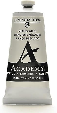Grumbacher Academy Acrylic Colors Mixing White [Pack of 3 ]