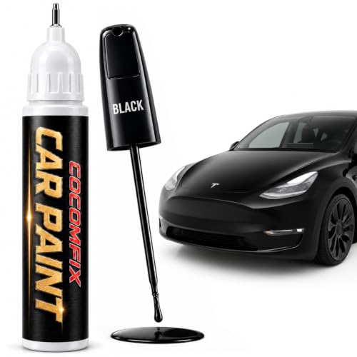 Image of cocomfix Black Touch Up Paint Pen, Universal Automotive Scratch & Chip Repair Kit for Exterior Metal Surfaces