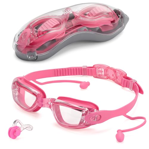 Image of Aegend Swim Goggles, Swimming Goggles No Leaking Full Protect Adult Youth