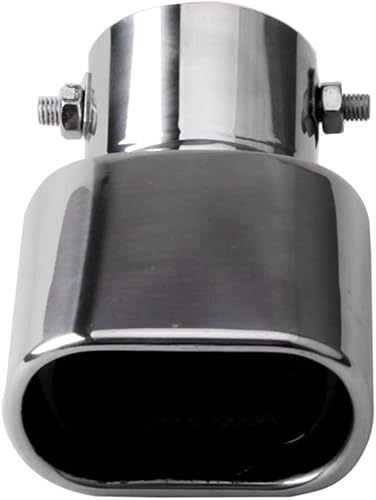 Miniatura 3 de Punta de escape de acero inoxidable de entrada de 2.5 pulgadas de diámetro interior universal de pernoabrazadera, diseño de punta de tubo de cola