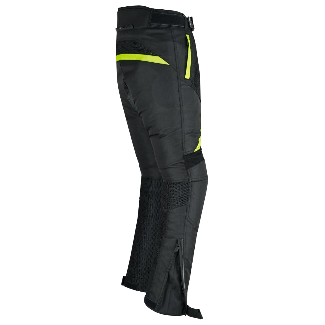 LOVO - Pantalon Moto Verano Unisex con Diseño Perforado - Pantalón Moto Hombre y Mujer - Ropa Moto de Alta Protección - Protectores en Rodillas y Caderas - Pantalones Moto Unisex