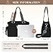 Imagen de VOBUKE Bolso Bandolera Mujer Grande Casual Tote Bag Nailon Handbags Ligero Bolsos de Hombro con Múltiples Bolsillos Crossbody Mujer con Correa Ajustable para Shopper Viajes