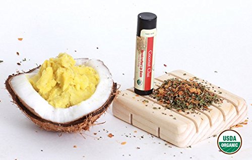 Miniatura 3 de Bálsamo labial (USDA Organic) Aceite de coco hidratante Chai de coco y manteca de karité..
