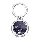Hqiyaols Keychain China Oriental Pearl Tower Shanghai Cap Flaschenöffner Schlüsselbund Creative Kristall Rostfreier Stahl Schlüsselbund Reisen Andenken