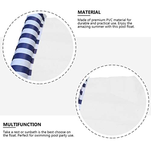 VICASKY Rede de flutuação para piscina e espreguiçadeira inflável para nadar com rede flutuante de v