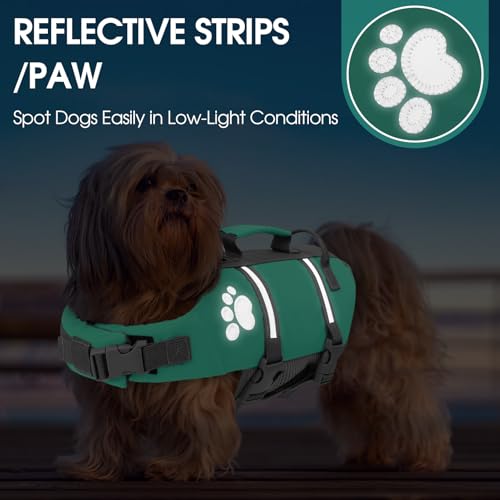 Queenmore Medium Dog Life Jacket Puppy PFD Vest for Swimming & Boating by Queenmore - Used condition - Image 4