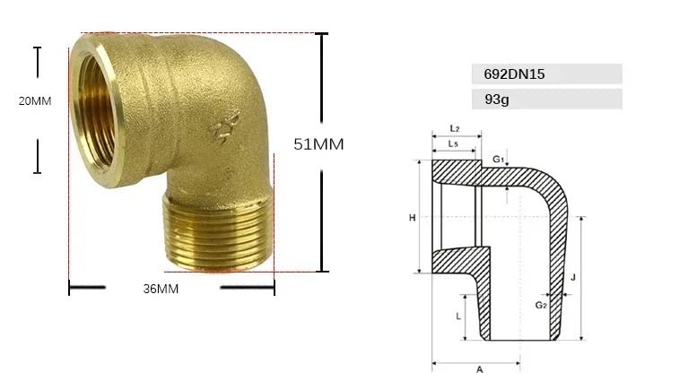 Coude 90 laiton 1/2 pour devier circuit eau sous vasque - 2