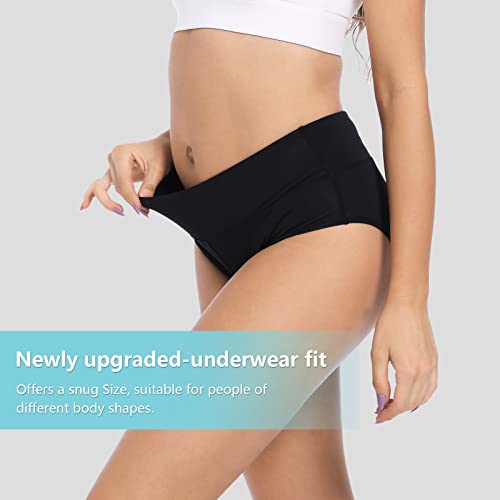 Homord Radunterhose Damen Gepolstert Gemütlich Fahrradunterhose Damen Atmungsaktiv Radsportunterwäsche mit 4D Sitzpolster-M