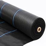 Wohohoho 3.3ft x 33ft Heavy Duty Landscape Weed Control Fabric, 1m x 10m Garden Weed Suppressant Membrane for Patios, Flower Beds, Pond