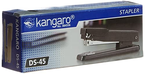 Image of Kangaro Desk Essentials DS-45 All Metal Stapler | Standard Stapler with Quick Loading Mechanism | Sturdy & Durable for Long Time Use | Color May Vary, Pack of 1
