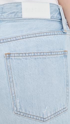 Image of PISTOLA - Lexi Mid Rise, Signature Bowed Straight Jeans - Light Denim Jeans