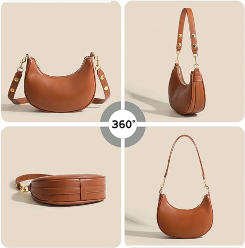 Stylish Crescent Shoulder Bag Underarm Purse Shoulder Bag with 3 Ways Adjustable Strap for Daily Use and Special Occasions2