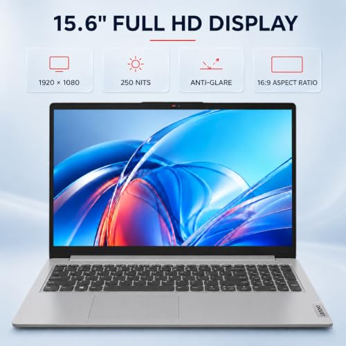 Image of Lenovo IdeaPad Laptop, Intel Core i5-1335U 10-Core, Up to 4.6GHz, 15.6 inch FHD Anti-Glare Display, 40GB DDR4 RAM, 2TB PCIe NVMe SSD, Wi-Fi 6, Numeric Keypad, Privacy Shutter, Windows 11 Pro