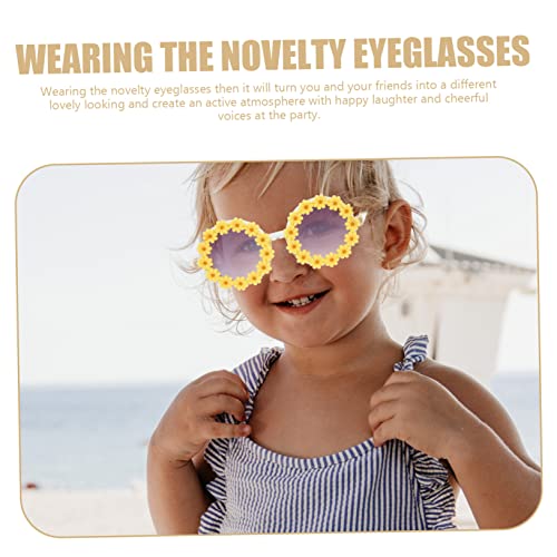 Sunflower Children's Sunglasses UV Protection Flower Design for Boys and Girls Cute Fun Shades for Beach and Outdoor Activities3
