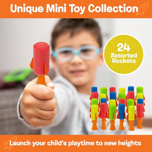 ipidipi toys jumpeez jumping rocket poppers  24-pack spring launcher toys for kids  halloween toys for trick or treat halloween goodie bag stuffers birthday party favors for boys amp girls