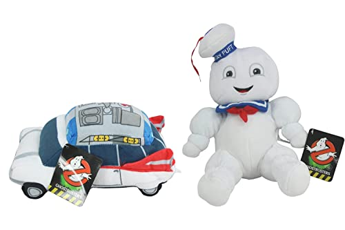 Toptoys2u Bargain Bundles Ghostbusters - Super Soft Plush - 9' Soft Plush Toy Car & 11' No Ghost - Set of 2